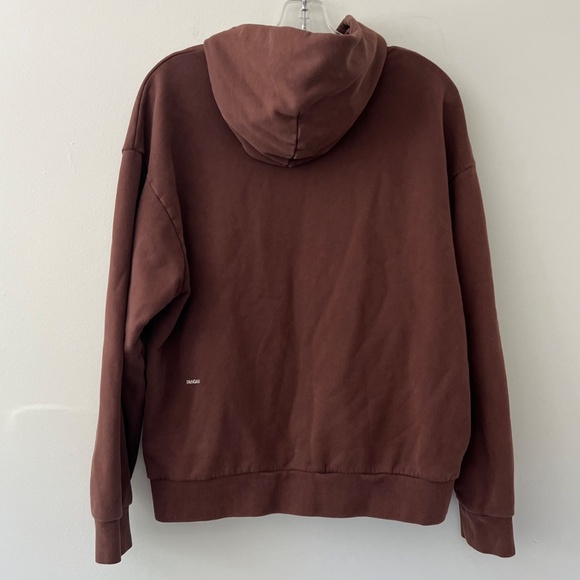 Pangaia Womens 365 Midweight Hoodie Chocolate Brown Sustainable Size Small - Picture 5 of 9